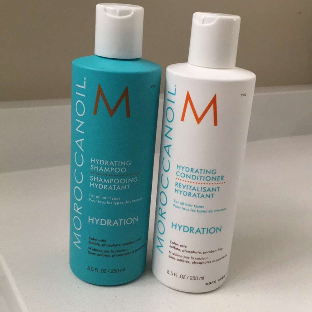 Moroccan Oil hydrating shampoo and conditioner